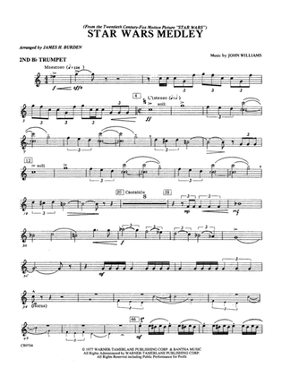 Book cover for Star Wars Medley: 2nd B-flat Trumpet