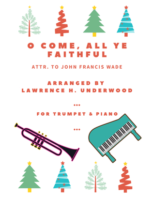 Book cover for O Come, All Ye Faithful for Solo Trumpet