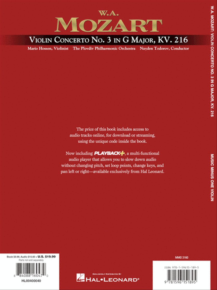 Mozart - Violin Concerto No. 3 in G Major, KV216 Violin Solo scores gallery preview page 6