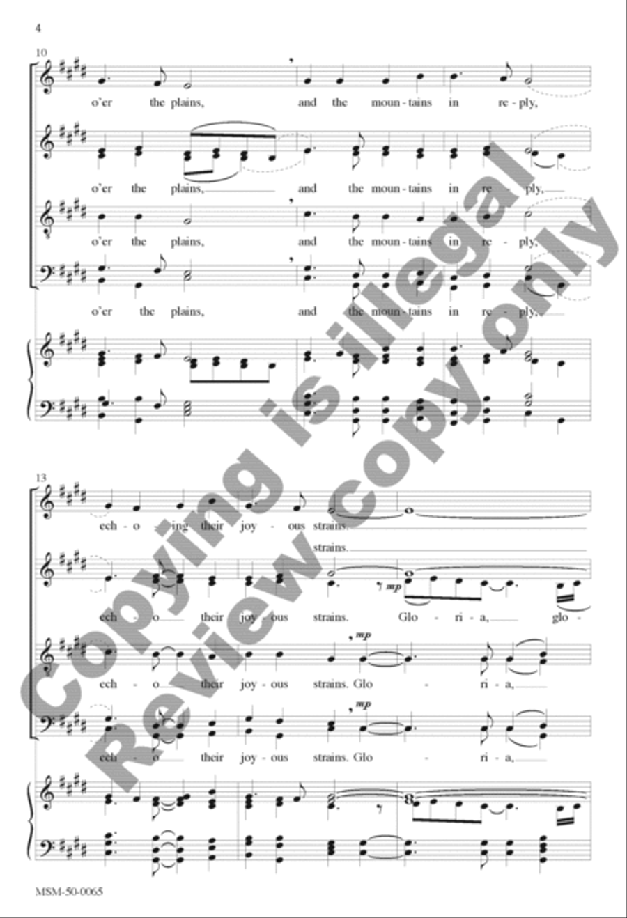 Angels We Have Heard on High Divisi scores gallery preview page 4