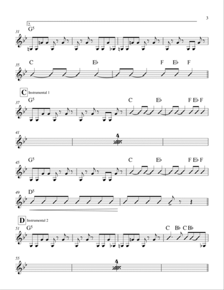 My Sharona Piano scores gallery preview page 3