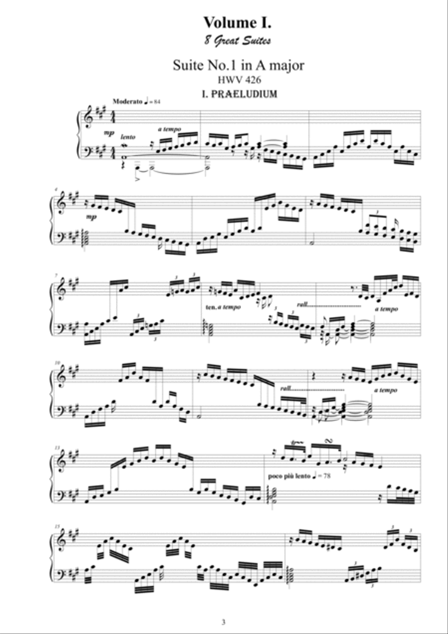 Handel - 26 Piano Suites - Complete Scores Piano Solo scores gallery preview page 3