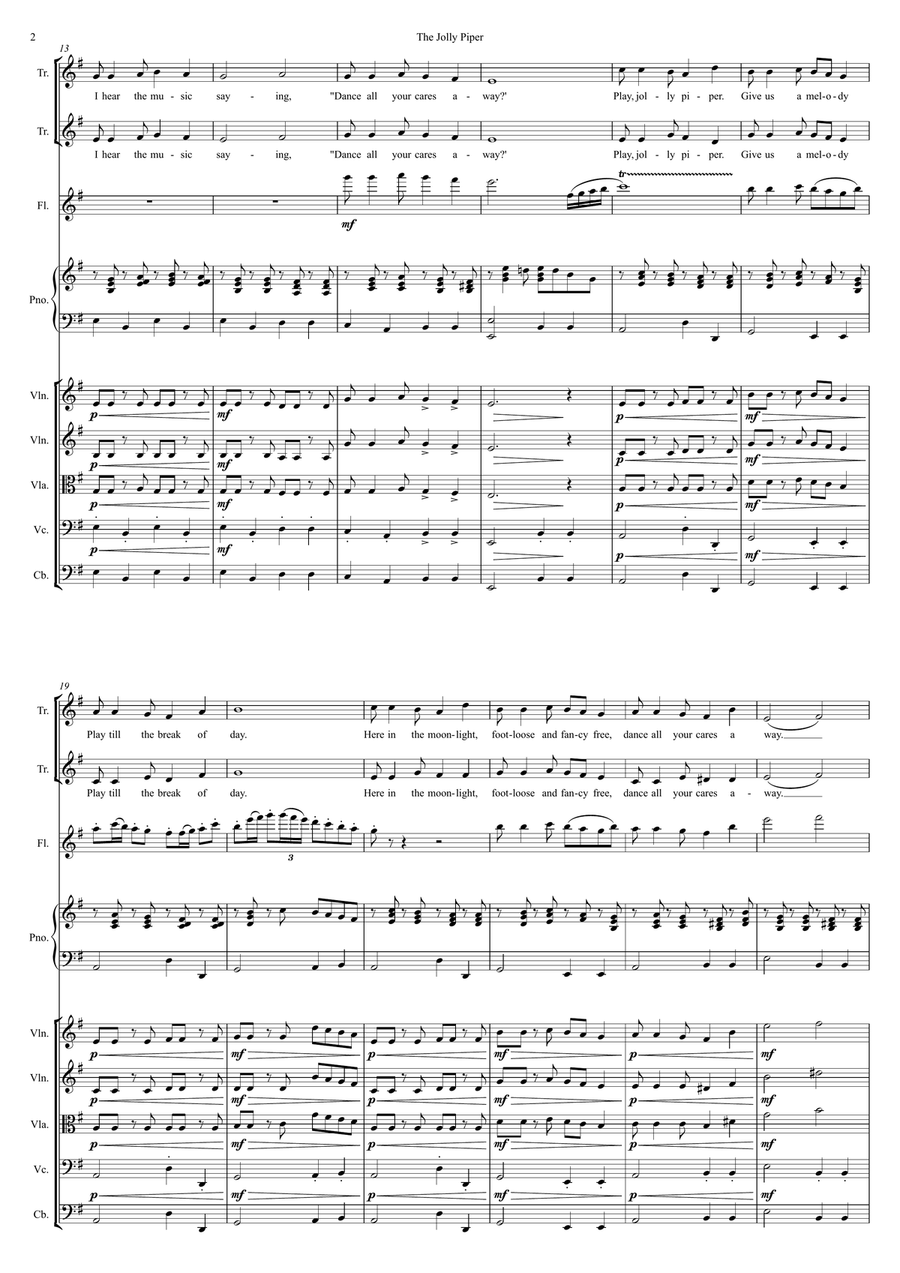 The Jolly Piper The Jolly Piper Small Ensemble scores gallery preview page 4