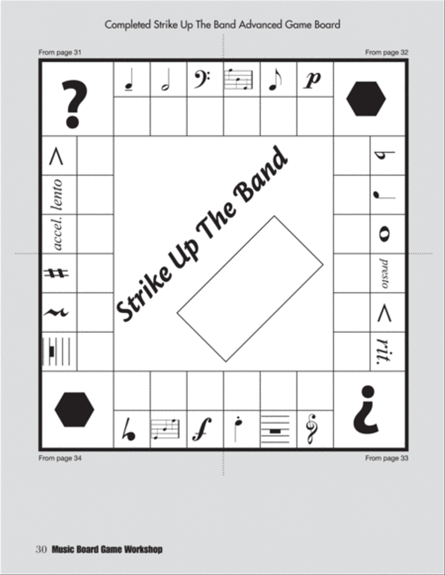 Music Board Game Workshop Classroom Materials scores gallery preview page 4