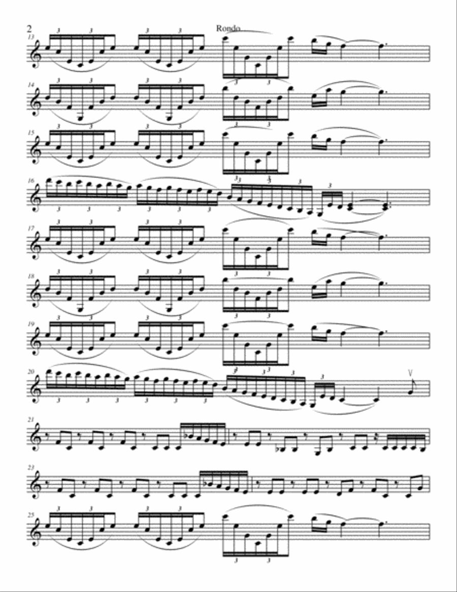 Rondo - Violin 1 part Rondo - Violin 1 part String Quartet scores gallery preview page 2
