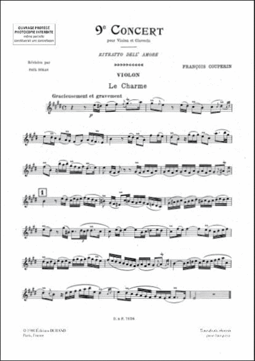 Concert N 9 Violon-Piano