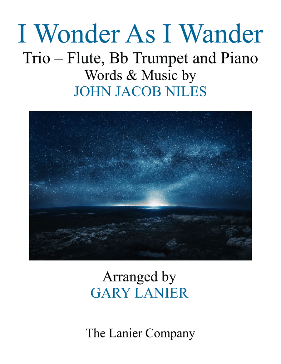 I Wonder As I Wander Flute scores gallery preview page 1