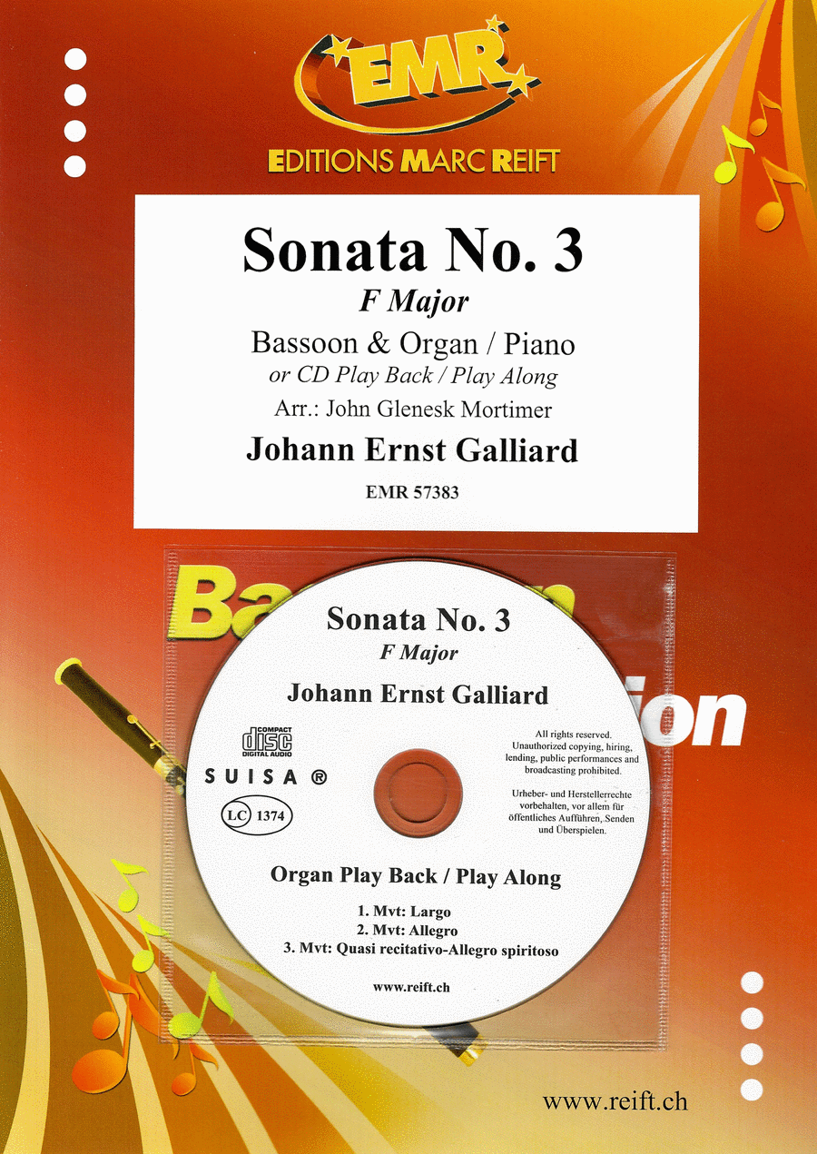Sonata No. 3 Bassoon Solo scores gallery preview page 1