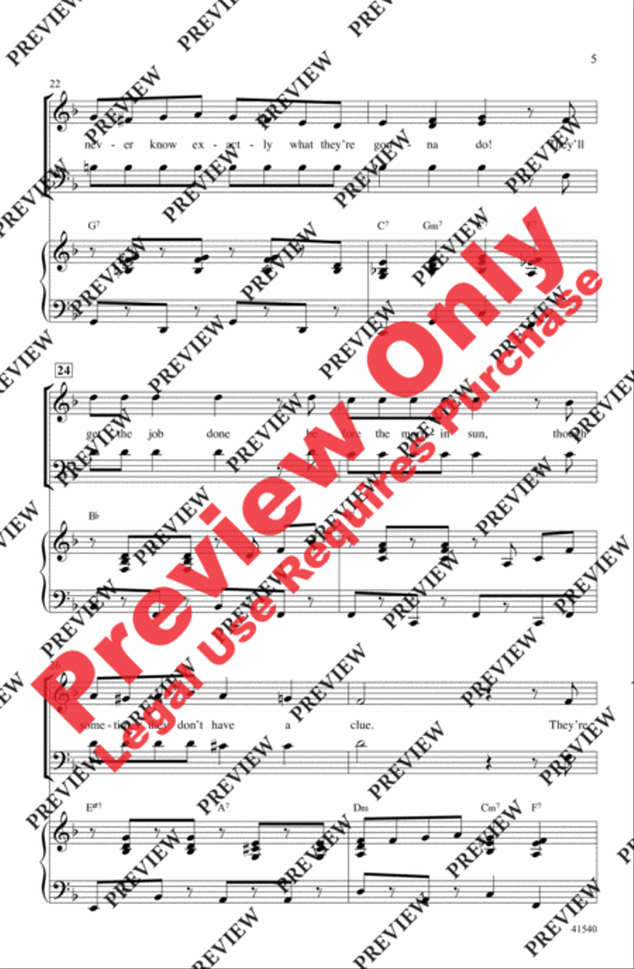 Santa's Crazy Reindeer 4-Part scores gallery preview page 5