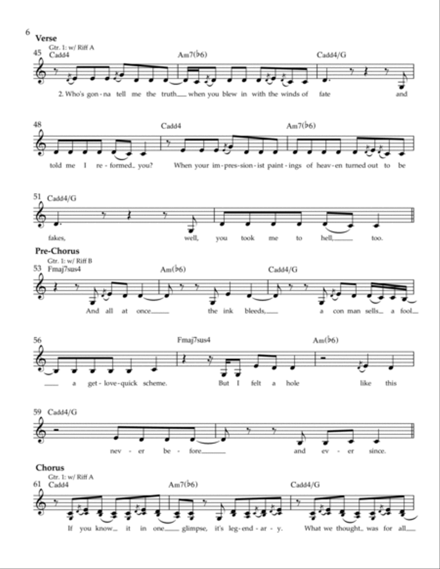 Loml Electric Guitar scores gallery preview page 6