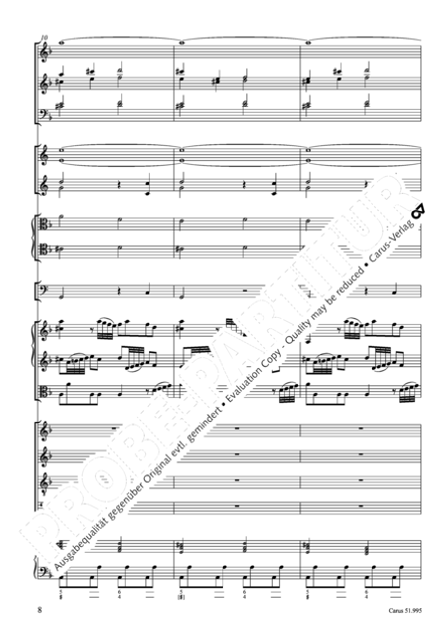 Insanae et vanae curae 4-Part scores gallery preview page 9