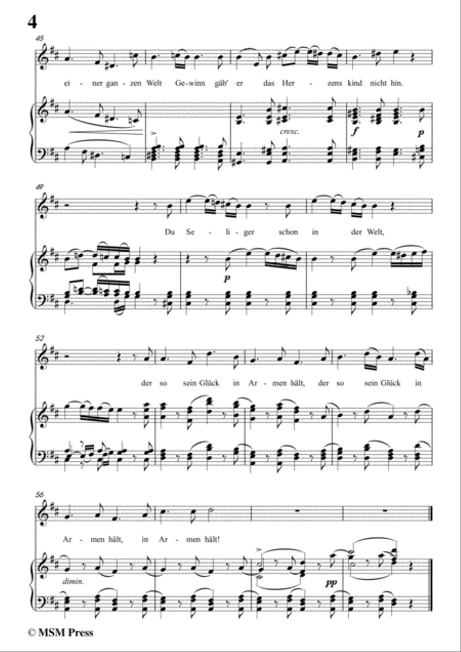 Schubert-Der Vater mit dem Kinde,in D Major,for Voice and Piano Voice Solo scores gallery preview page 6