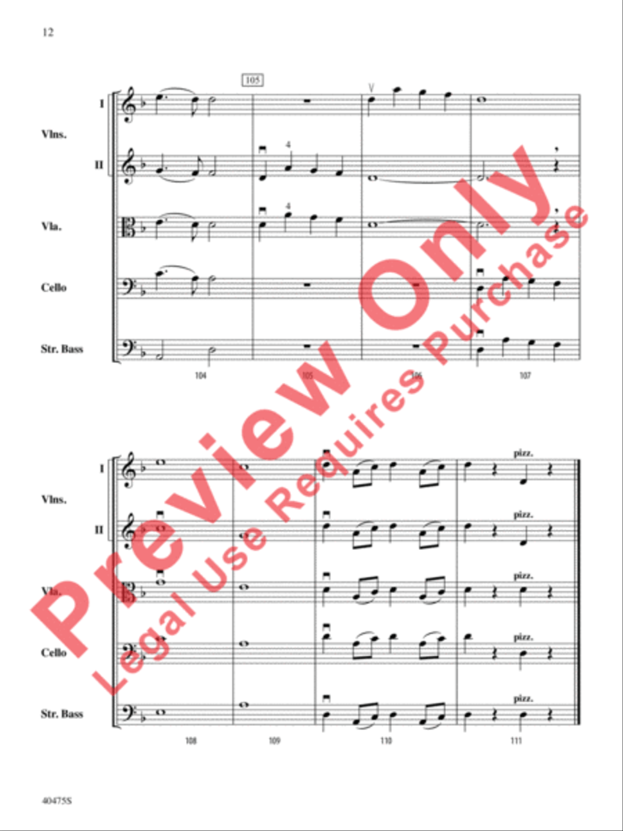 Dove's Vagary String Orchestra scores gallery preview page 13