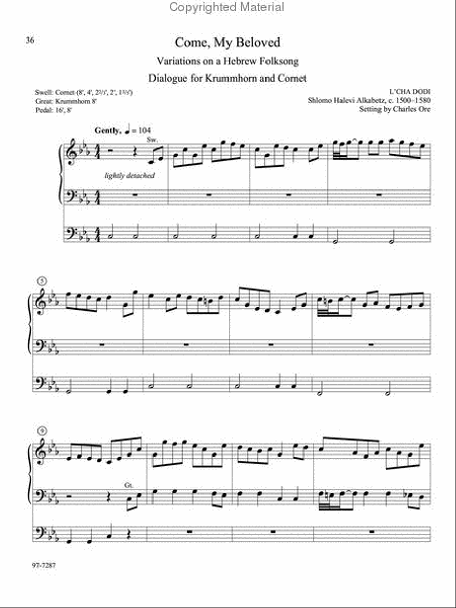 Eleven Compositions for Organ, Set VIII Organ scores gallery preview page 8