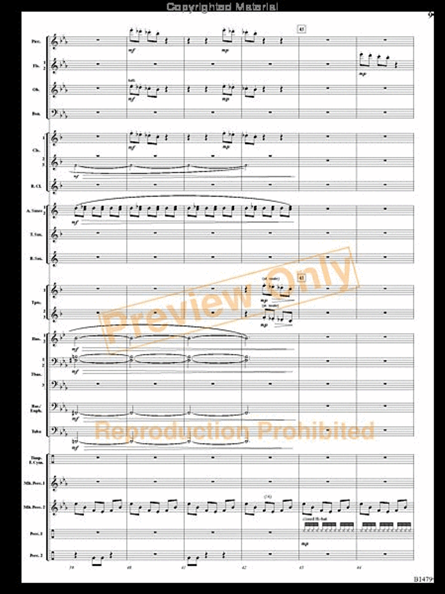 Gravity Wave Concert Band scores gallery preview page 8