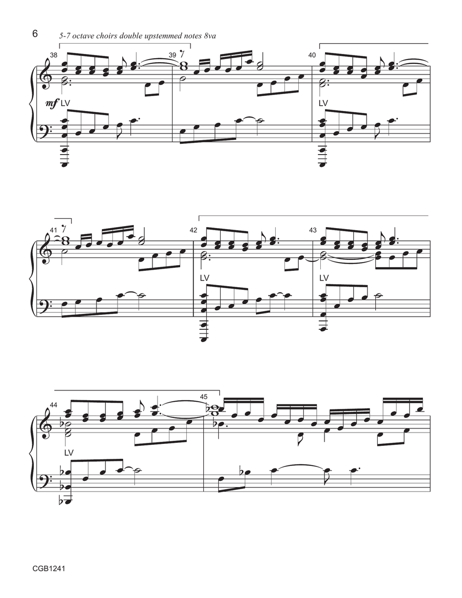 Thundersnow (3-7 octaves) by Cathy Moklebust Handbell Choir - Digital Sheet Music page 6