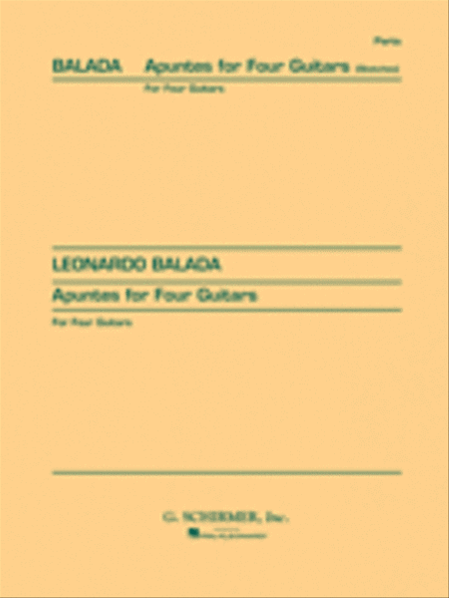 Apuntes (Sketches) Guitar Ensemble scores gallery preview page 1