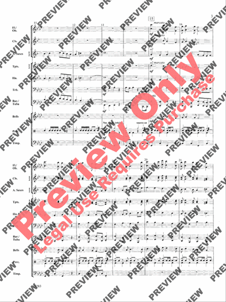 Three Kings' March Concert Band scores gallery preview page 4