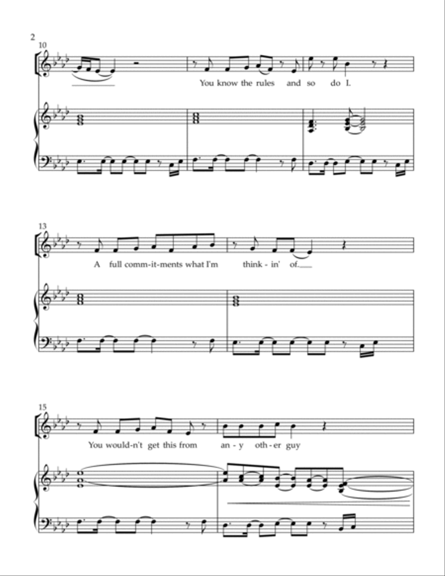 Never Gonna Give You Up 3-Part scores gallery preview page 2