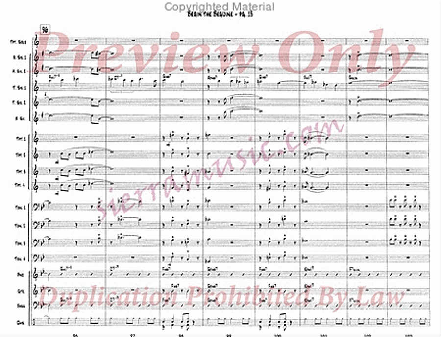 Begin the Beguine (for Doc) Jazz Ensemble scores gallery preview page 14