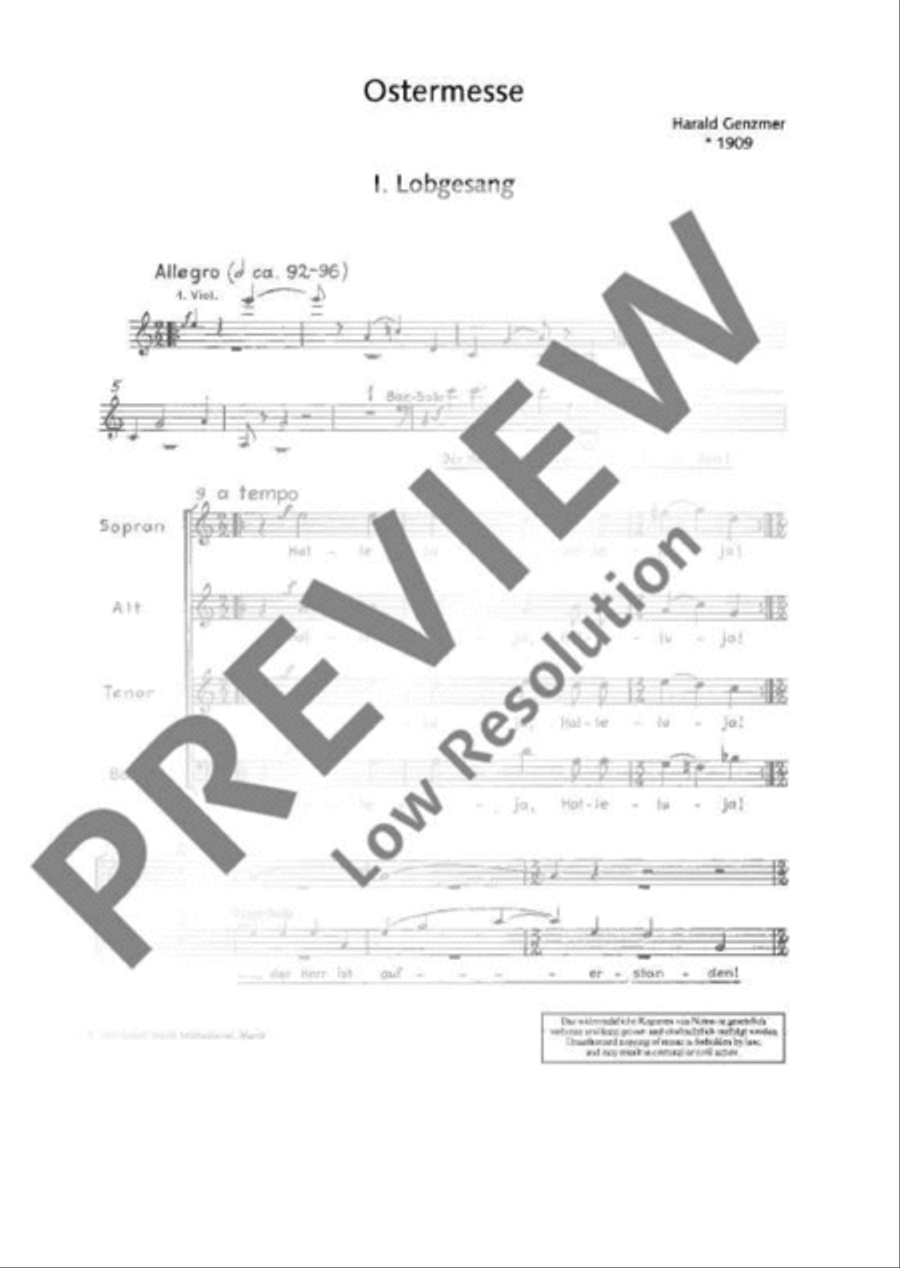 Ostermesse Ostermesse Mixed Choir scores gallery preview page 4