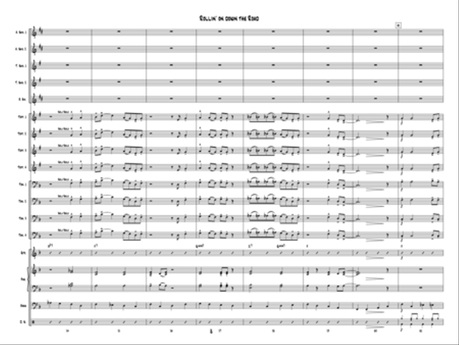 Rollin' On Down The Road Rollin' On Down The Road Jazz Ensemble scores gallery preview page 9