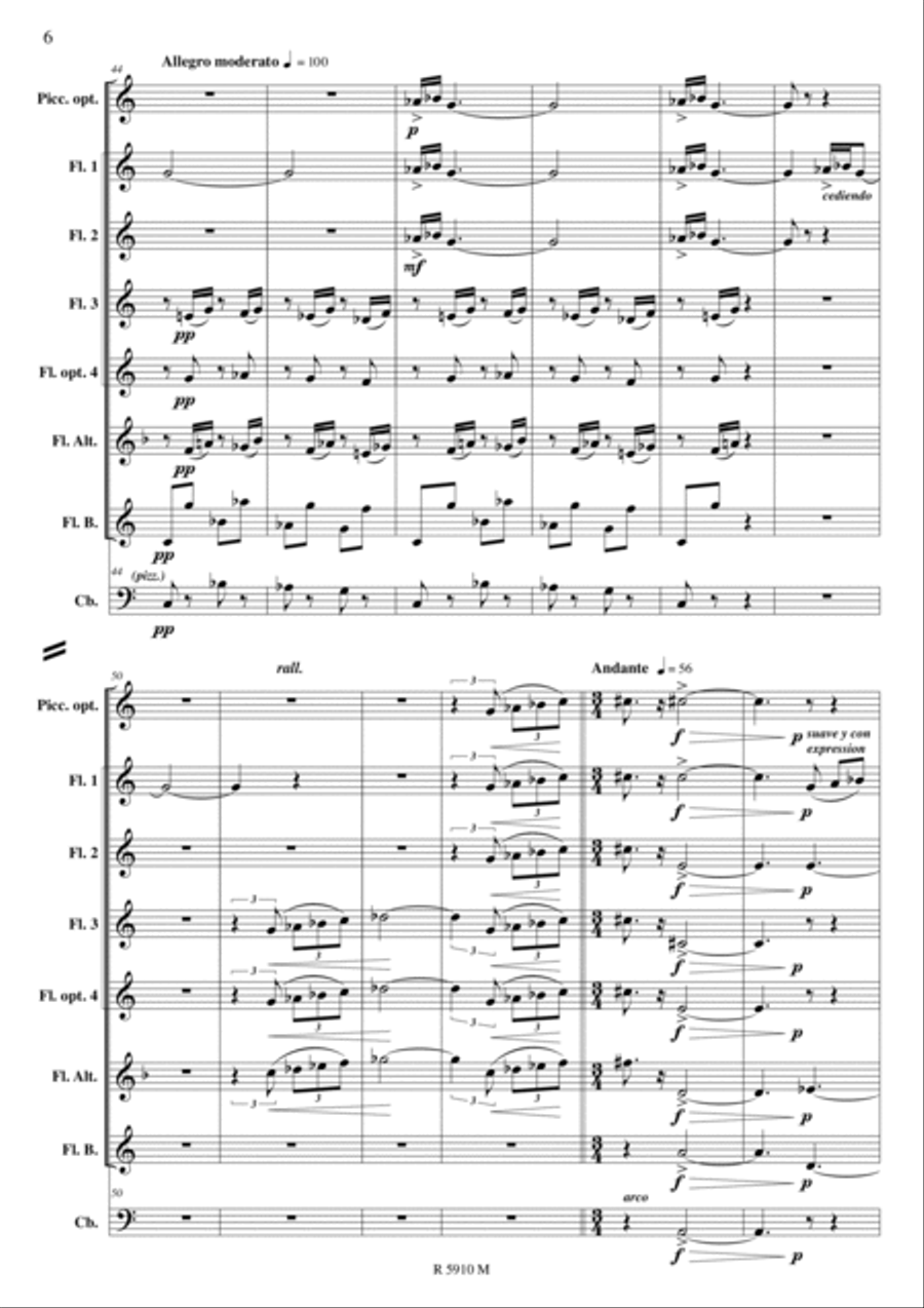 La Oracion del torero Flute scores gallery preview page 7