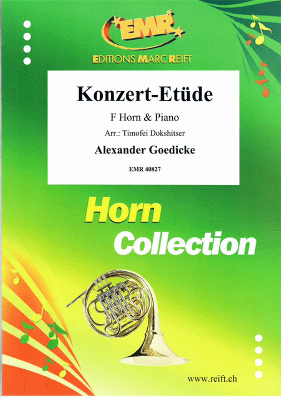 Konzert-Etude Konzert-Etude Horn scores gallery preview page 1