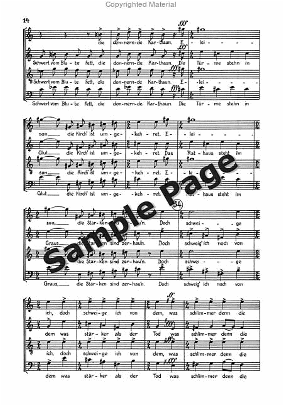 Cantata 2 Alto/chor/2 Pianos 4-Part scores gallery preview page 15