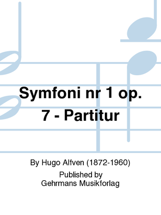 Symfoni nr 1 op. 7 - Partitur