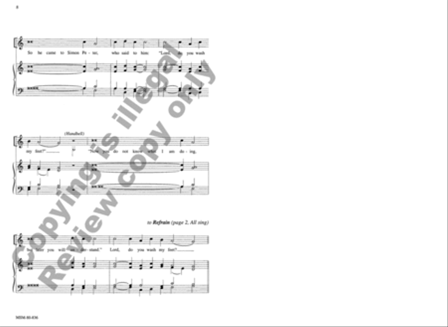 A New Commandment I Give You 4-Part scores gallery preview page 8