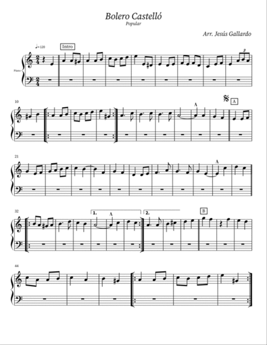 Bolero de Castelló Bolero de Castelló Jazz Ensemble scores gallery preview page 2
