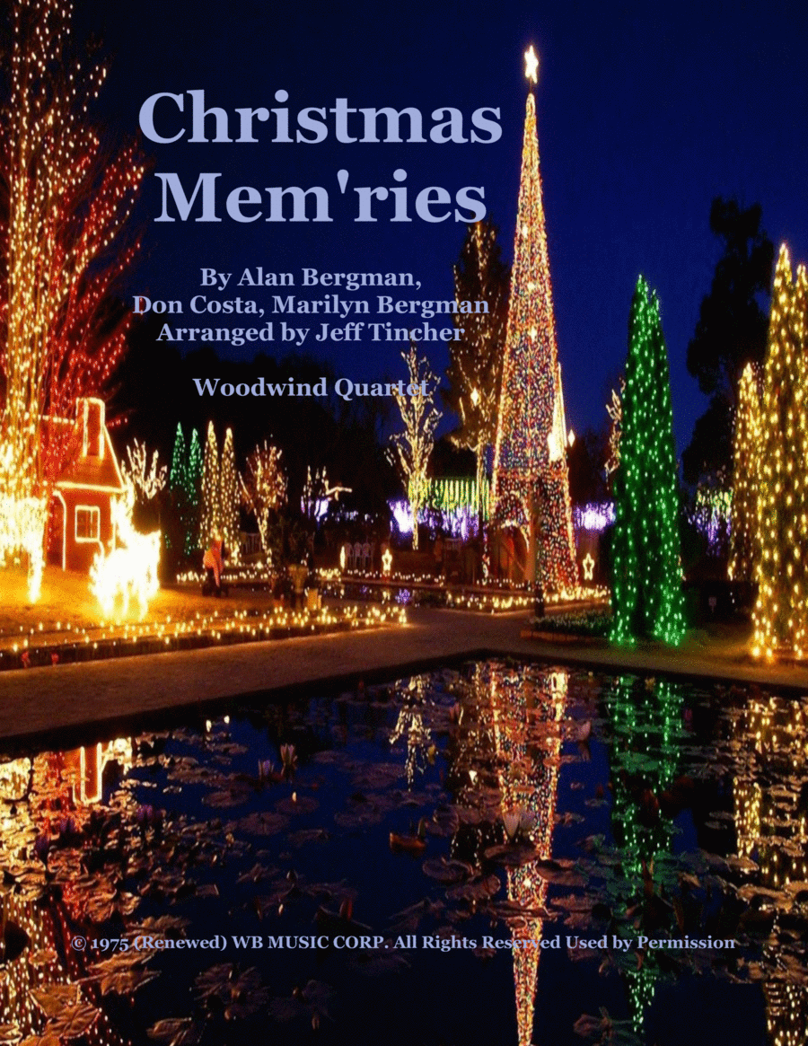 Christmas Mem'ries Woodwind Quartet scores gallery preview page 1