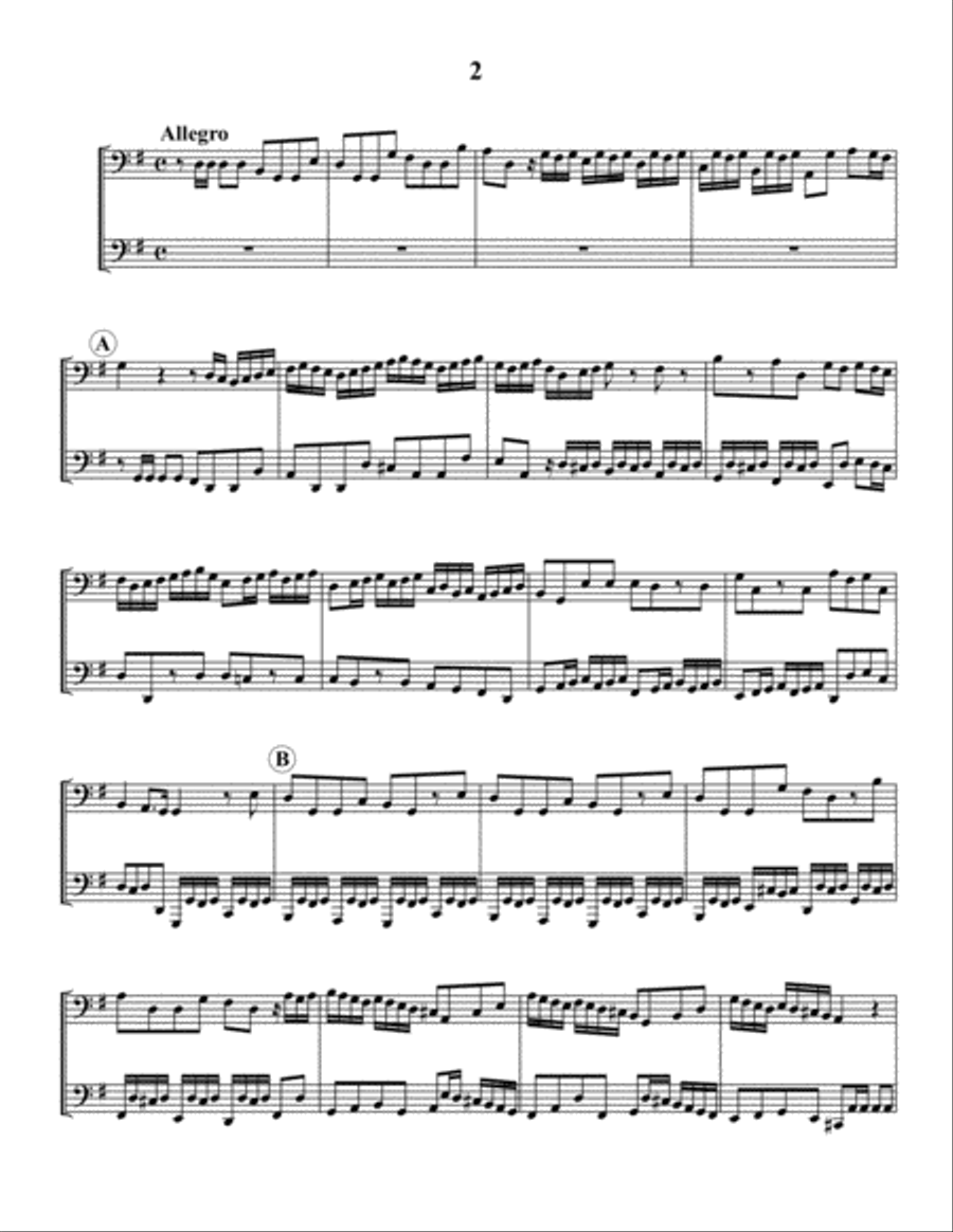 Selected Duets from Handel's Flute Sonatas Flute scores gallery preview page 2