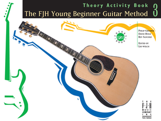 Book cover for The FJH Young Beginner Guitar Method - Theory Activity Book 3