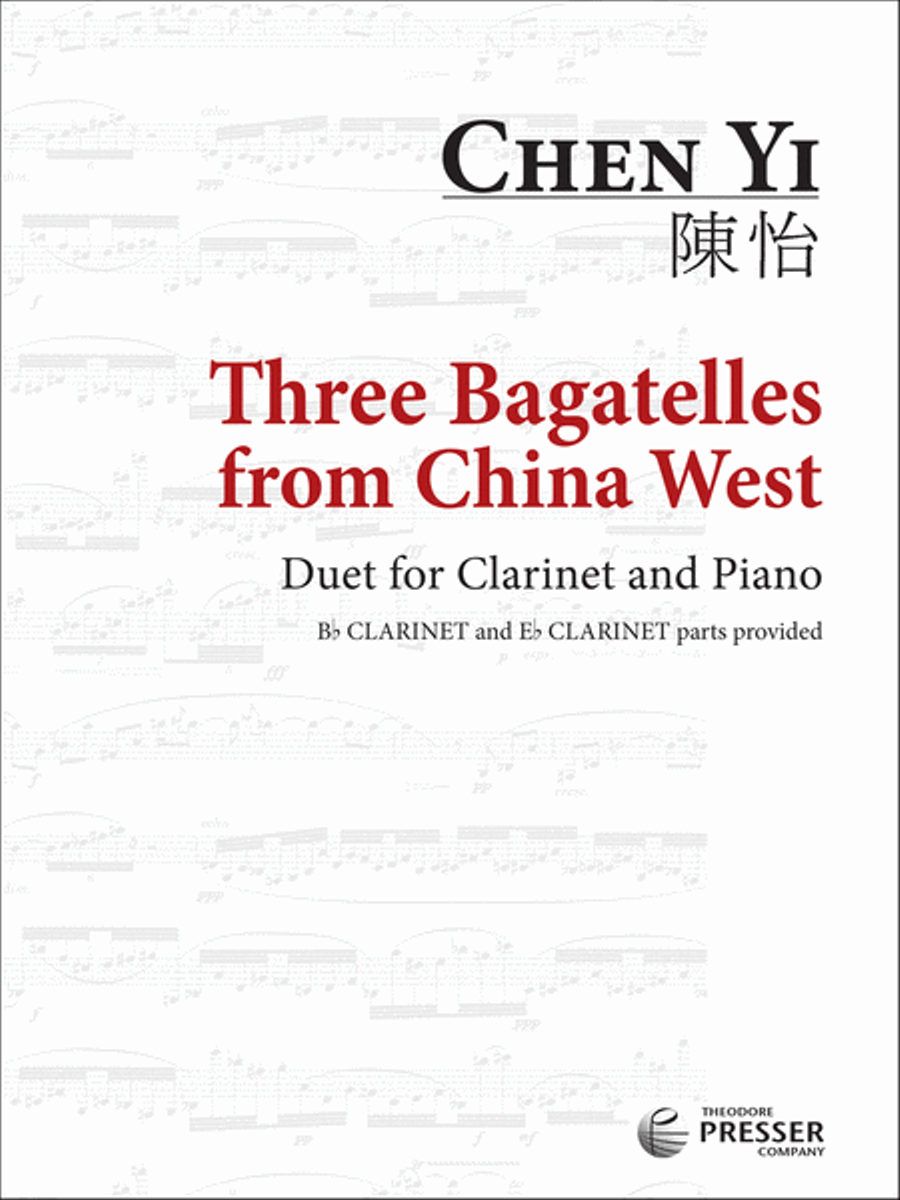 Three Bagatelles From China West Chamber Music scores gallery preview page 1