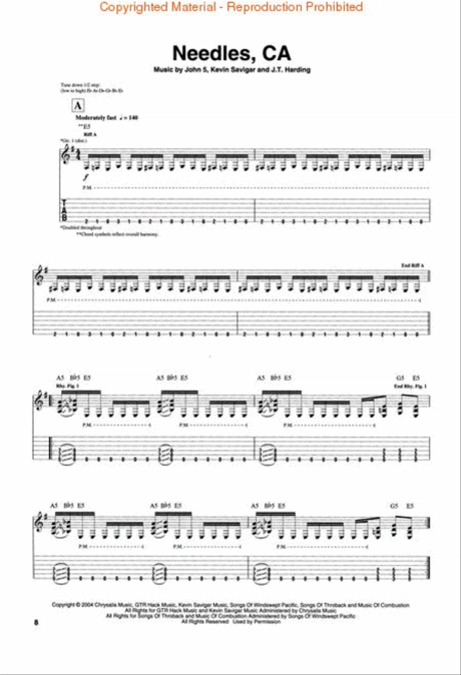 John 5 - Vertigo John 5 - Vertigo Electric Guitar scores gallery preview page 2