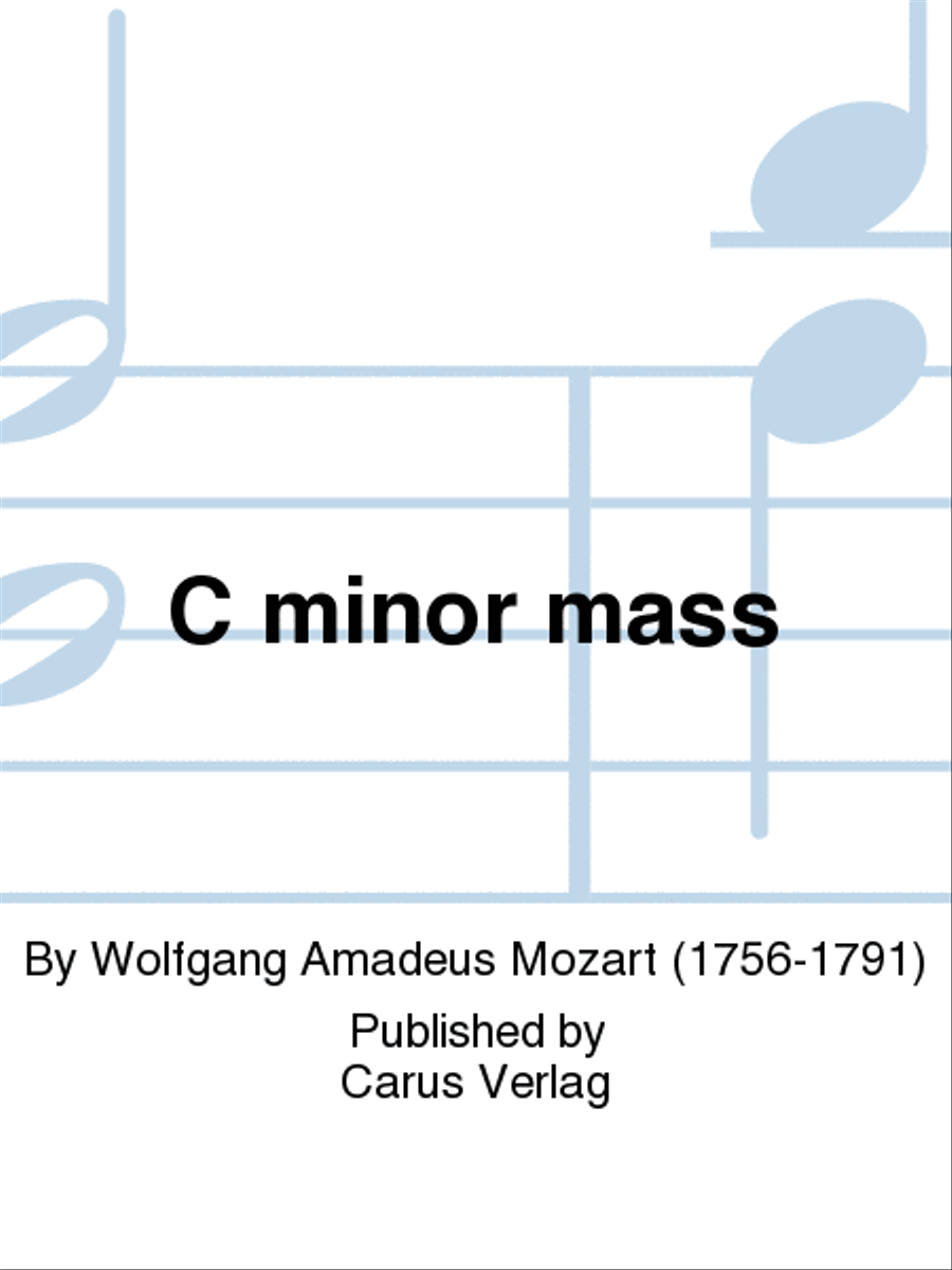 C Minor Mass, K. 427 (Missa in c KV 427) 4-Part scores gallery preview page 1