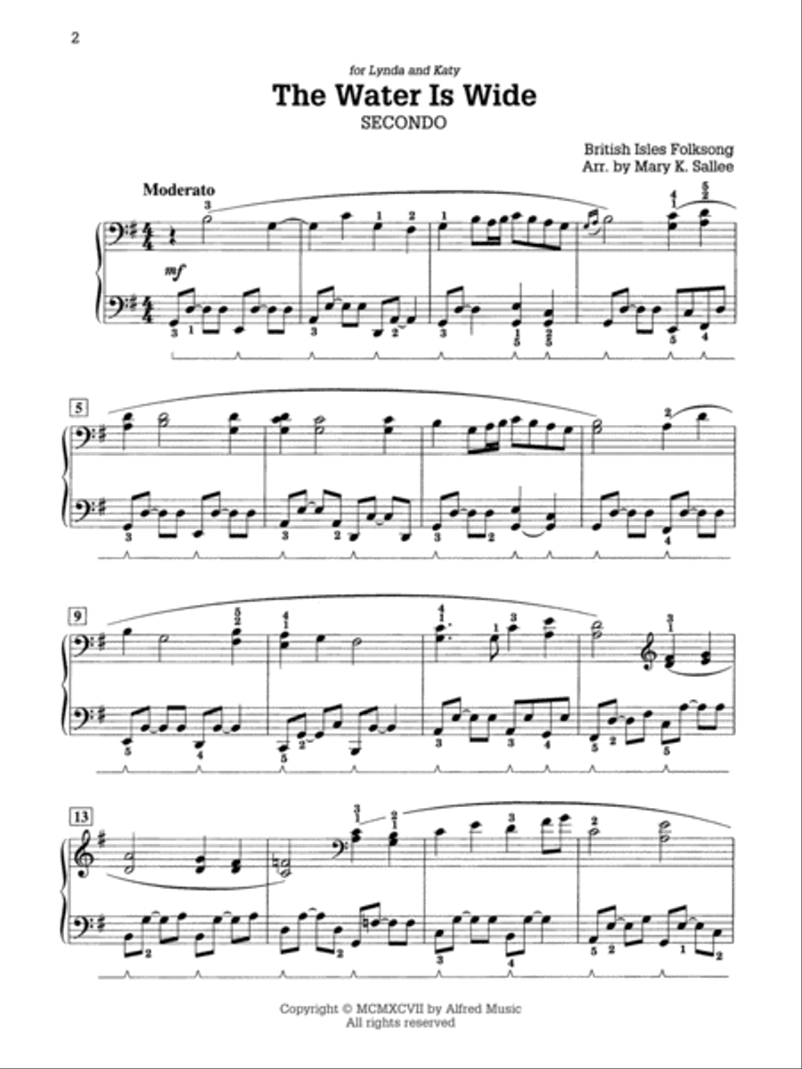 The Water Is Wide Small Ensemble scores gallery preview page 2