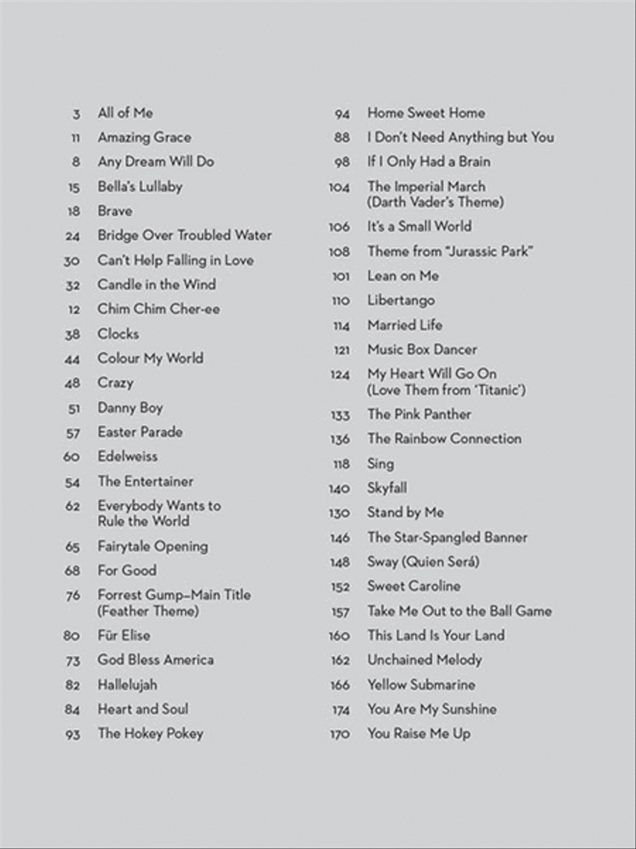 More Simple Songs More Simple Songs Easy Piano scores gallery preview page 2