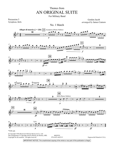 Themes from An Original Suite - Percussion 3