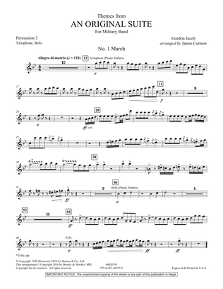 Themes from An Original Suite - Percussion 3