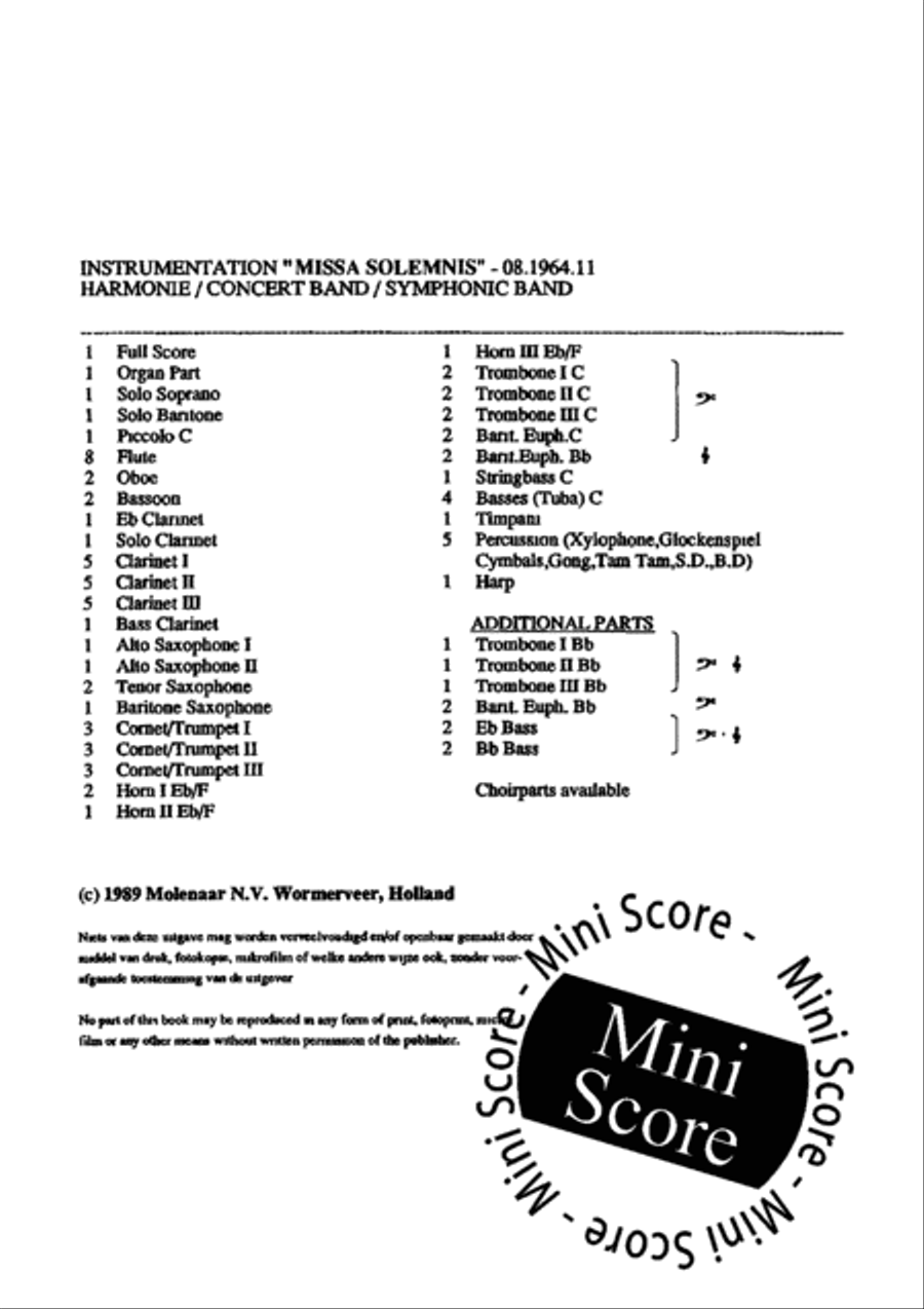 Missa Solemnis Missa Solemnis Mixed Choir scores gallery preview page 7