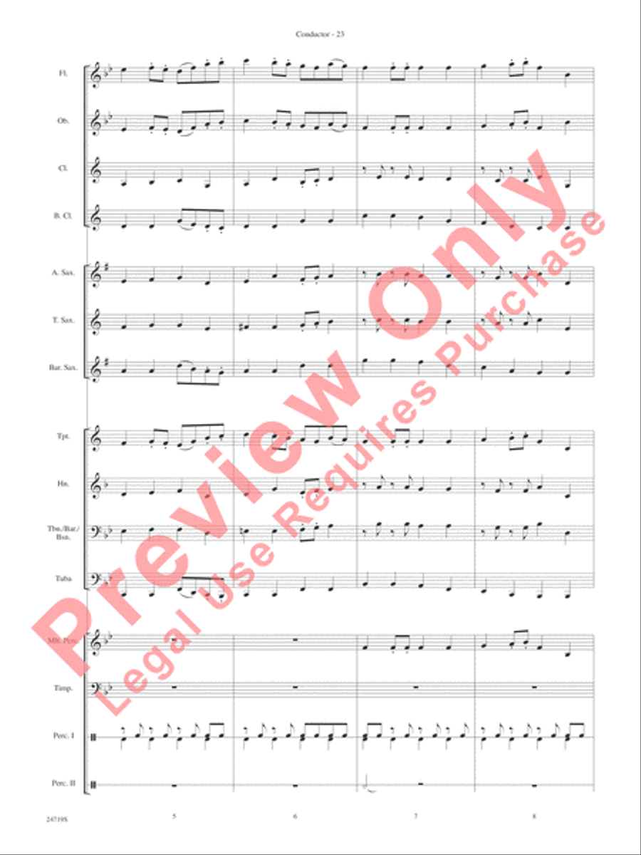 Harry Potter and the Goblet of Fire, Themes from Concert Band scores gallery preview page 25
