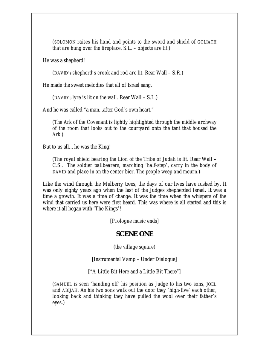 The Kings: LIBRETTO Voice scores gallery preview page 5