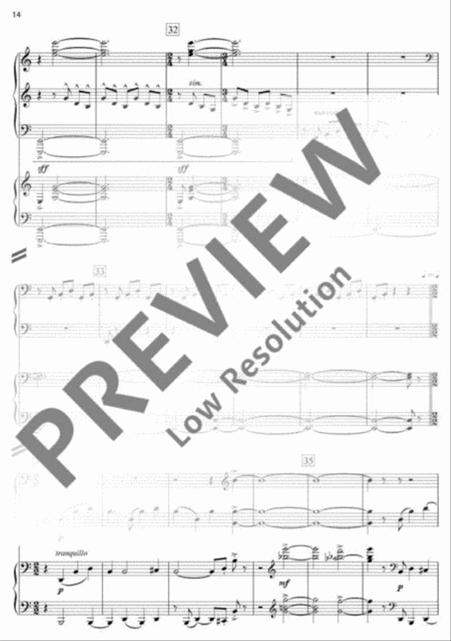 Symphony in Three Movements Piano scores gallery preview page 15