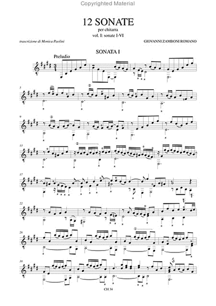 12 Sonatas for Guitar - Vol. 1: Sonatas Nos. 1-6 image number null