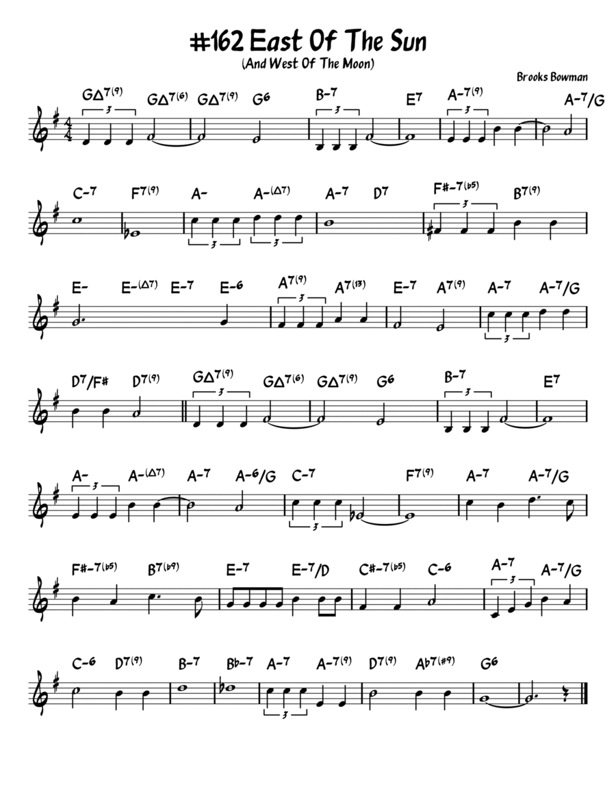 East Of The Sun, West Of The Moon Piano scores gallery preview page 1