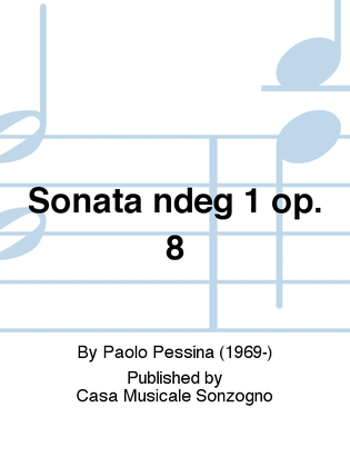 Sonata n° 1 op. 8