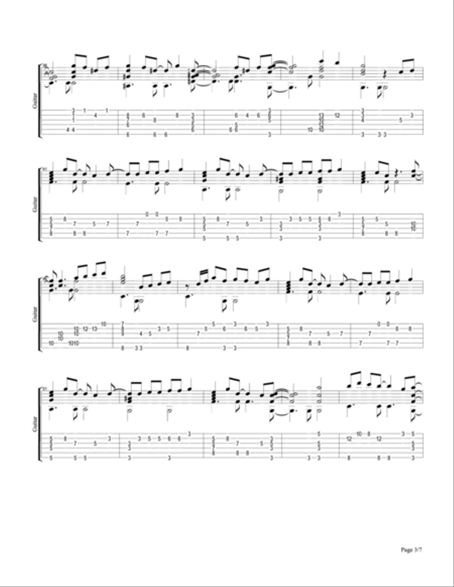 Shaker Song Guitar Solo scores gallery preview page 3